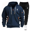 Casual Men's Pocket Polyester Sports Suit