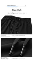 Men's Ice Silk Leisure Shorts Sports Plus Size Beach Pants