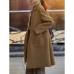 Women's Woolen Coat Plus Size Loose Mid-length