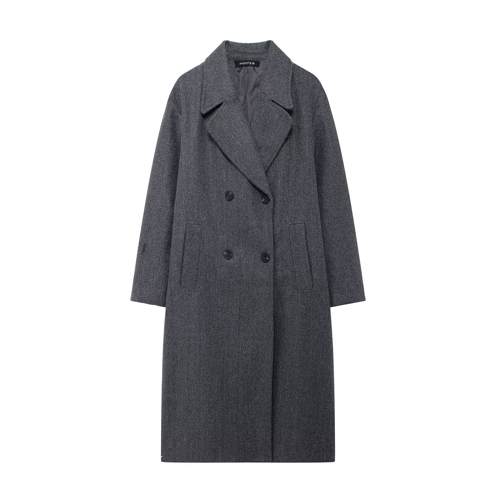 Women's Fashion Solid Color Soft Loose Overcoat Coat