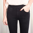 High-waisted slim stretch pants