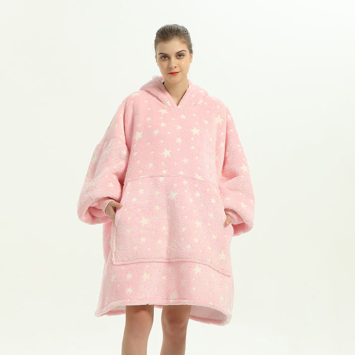 Hooded Plus Size Home Wear Nightgown