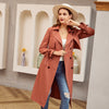 Retro mid-length trench coat