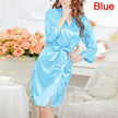 Women's Sexy Lingerie Set Sexy Ice Silk Robe with Bathrobe