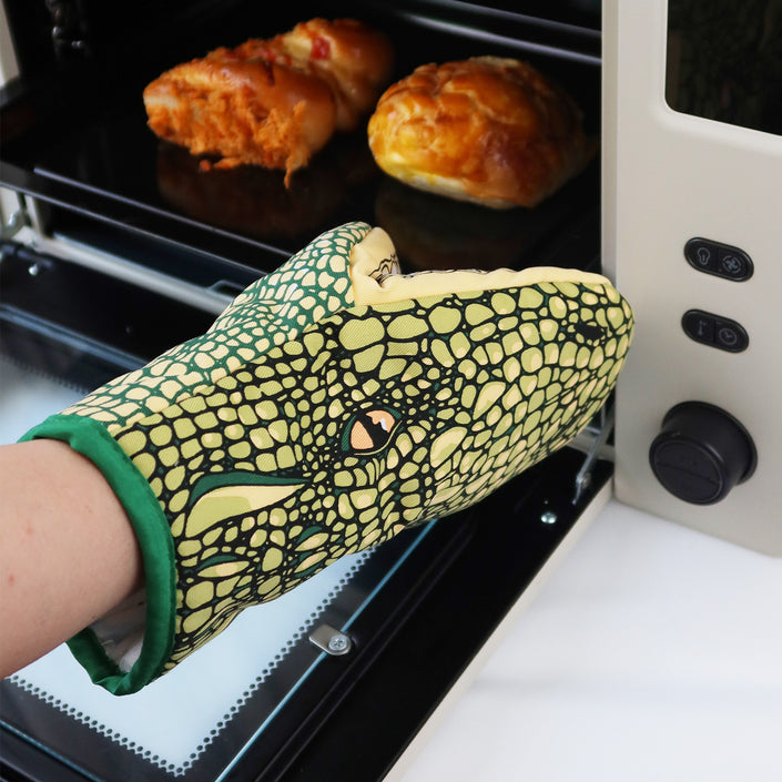 Cartoon Animal Thermal Insulation Thickening Oven Gloves BBQ Anti-scald