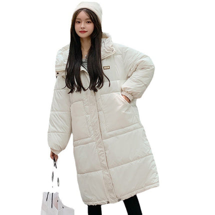 Women's Down Padded Jacket Mid-length Loose Over The Knee