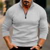 Men's Casual Solid Color Long-sleeved T-shirt Top