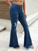 Autumn And Winter New Ladies Mid Waist Slim Jeans