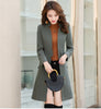 Women's woolen coat slim slim coat