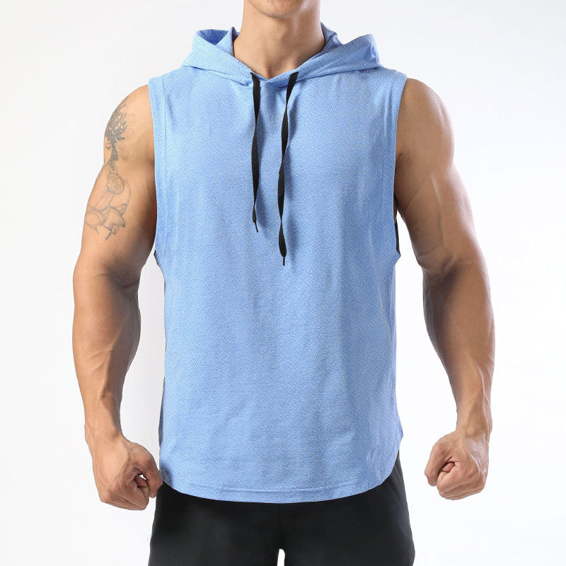 Men's Casual Sports Hoodie Hooded Vest