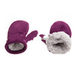 Children's Mittens Polar Fleece Shu Cotton Fleece Velcro Gloves