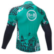 Men's Long-sleeved Cycling Wear With Pedals