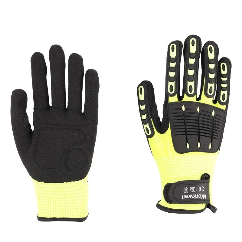 Anti-cut Anti-collision Anti-slip Smash-resistant Wear-resistant Labor Gloves