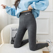 Autumn And Winter Plus Velvet Padded Outer Wear High Waist Pants