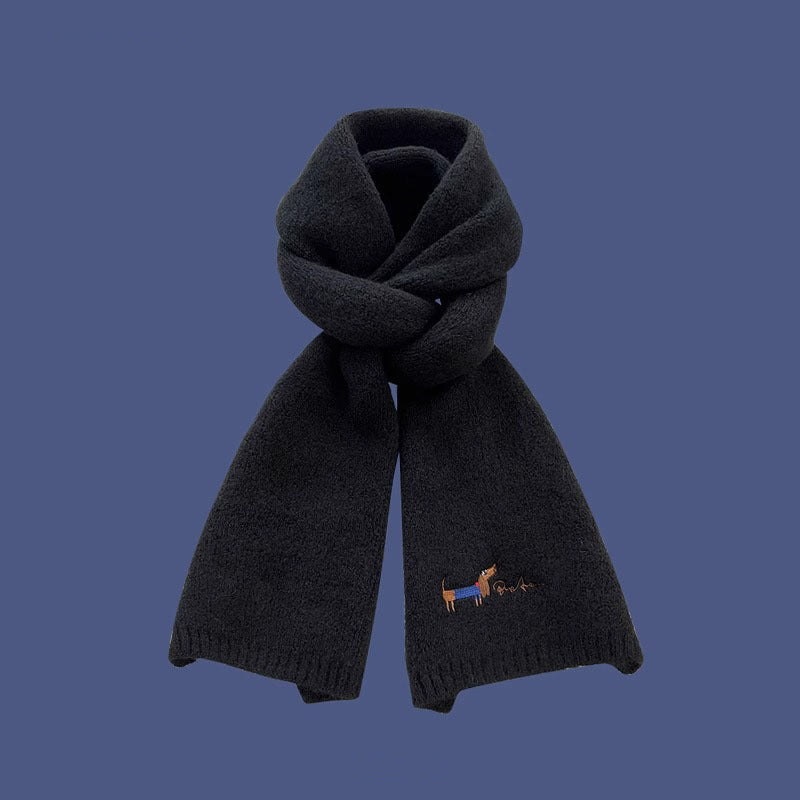 All-matching Warm Cold-proof Wool Knitted Small Scarf Women