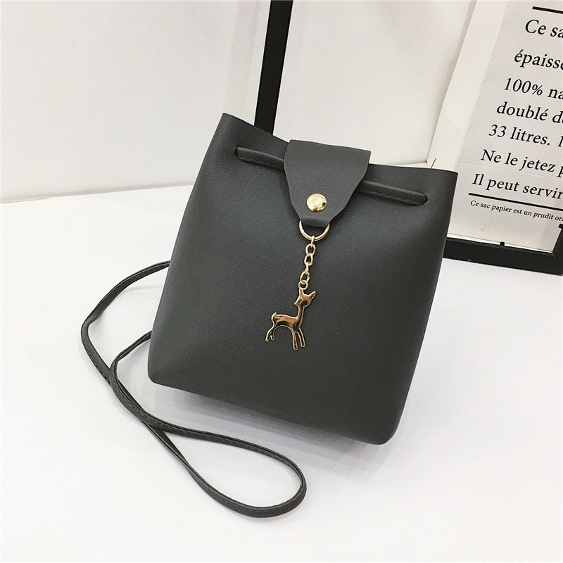 Summer new style pu female bag bucket