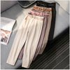 Women's Plus Velvet High Waist Casual Wide-leg Harem Pants