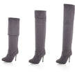 Pointed over-knee stretch high heel high boots