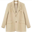 Women's Fashion Personality Camel Small Suit Jacket