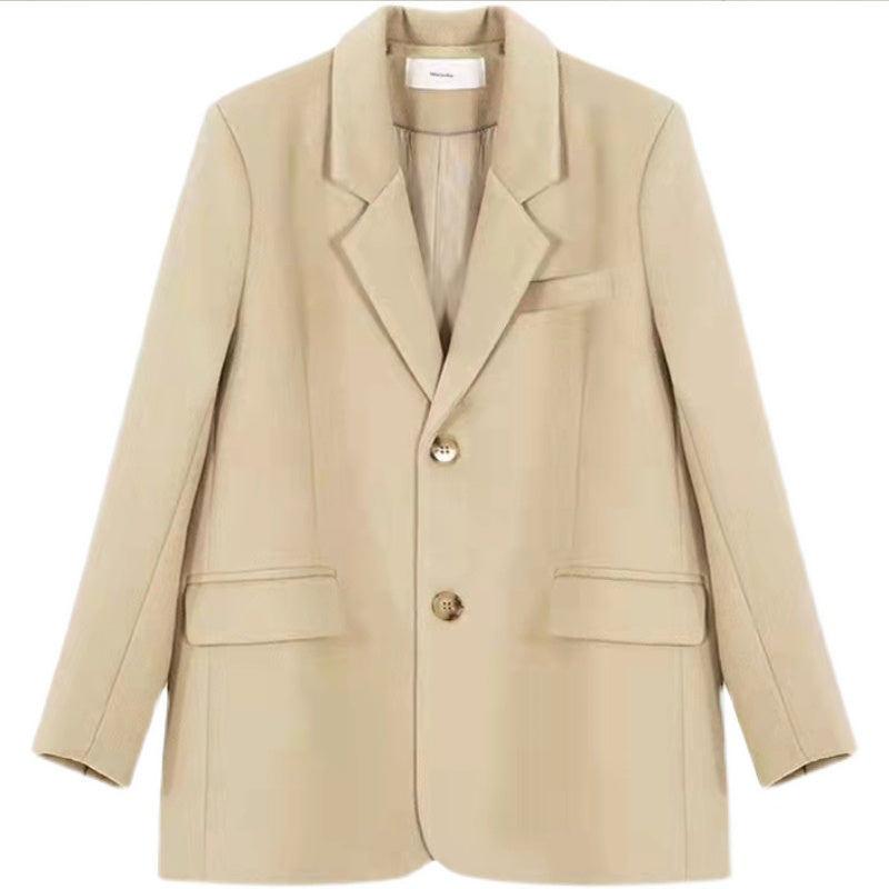 Women's Fashion Personality Camel Small Suit Jacket