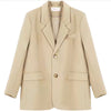 Women's Fashion Personality Camel Small Suit Jacket