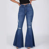 Autumn And Winter New Ladies Mid Waist Slim Jeans