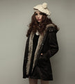 Thick fur coat