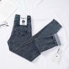 Jeans Female Slim Body Slim High Waist All-match Nine-point Pencil Feet