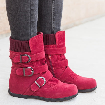 Oversized frosted cotton boots