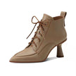 French Retro Pointed Women's Stiletto Heel Ankle Boots