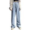 Wide Leg Jeans Vertical Fit Mopping Pants