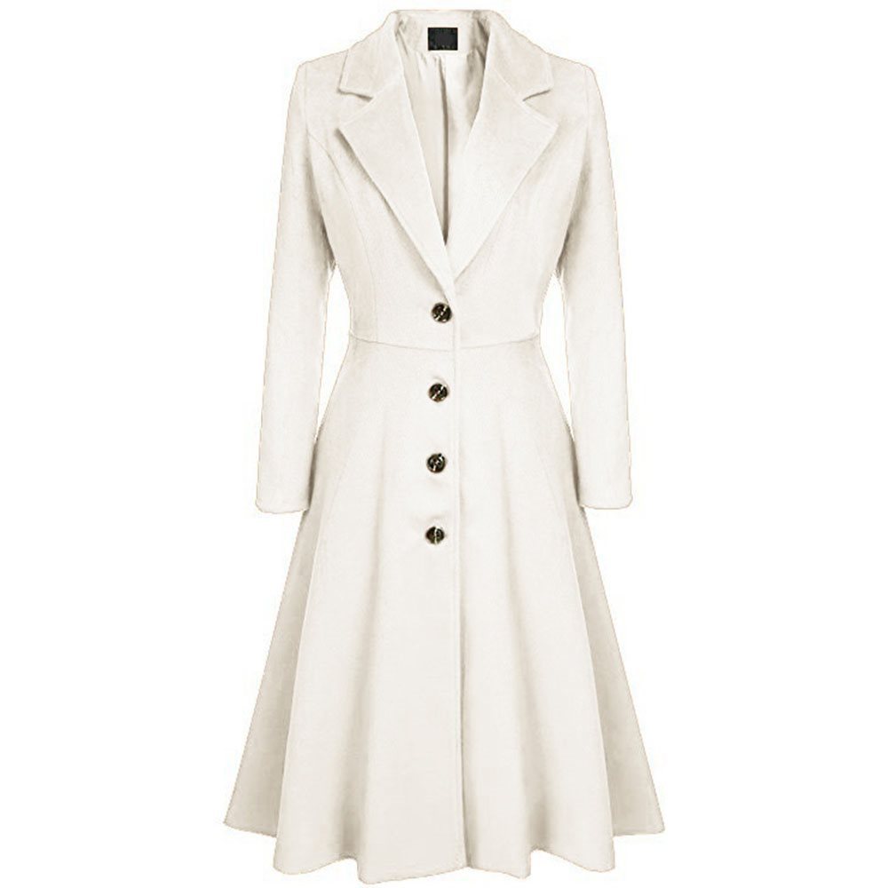 Women's long-sleeved woolen coat