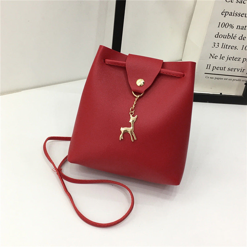 Summer new style pu female bag bucket