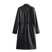 Autumn And Winter New Women's Clothing Loose Fashion Casual Imitation Leather Coat