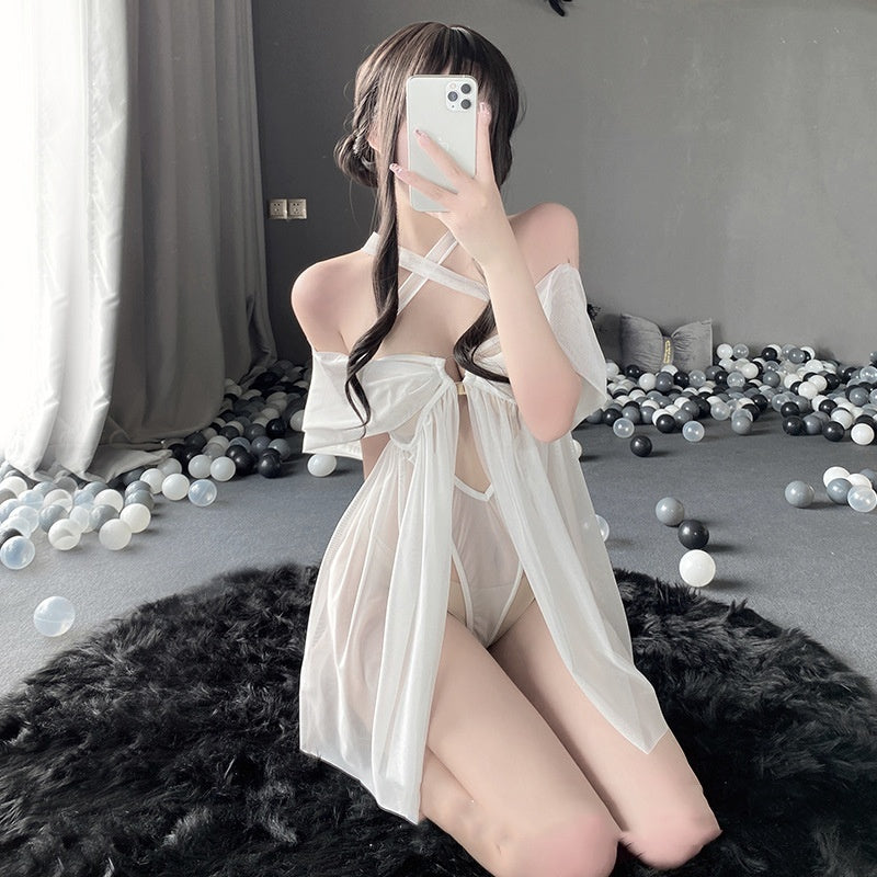 Lingerie Pure Desire Transparent Tempting Slip Nightdress Homewear Suit