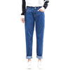 High-rise Loose Cropped Straight-leg Jeans