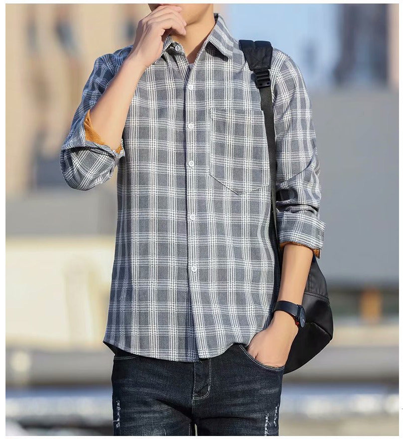 Long sleeve plaid shirt