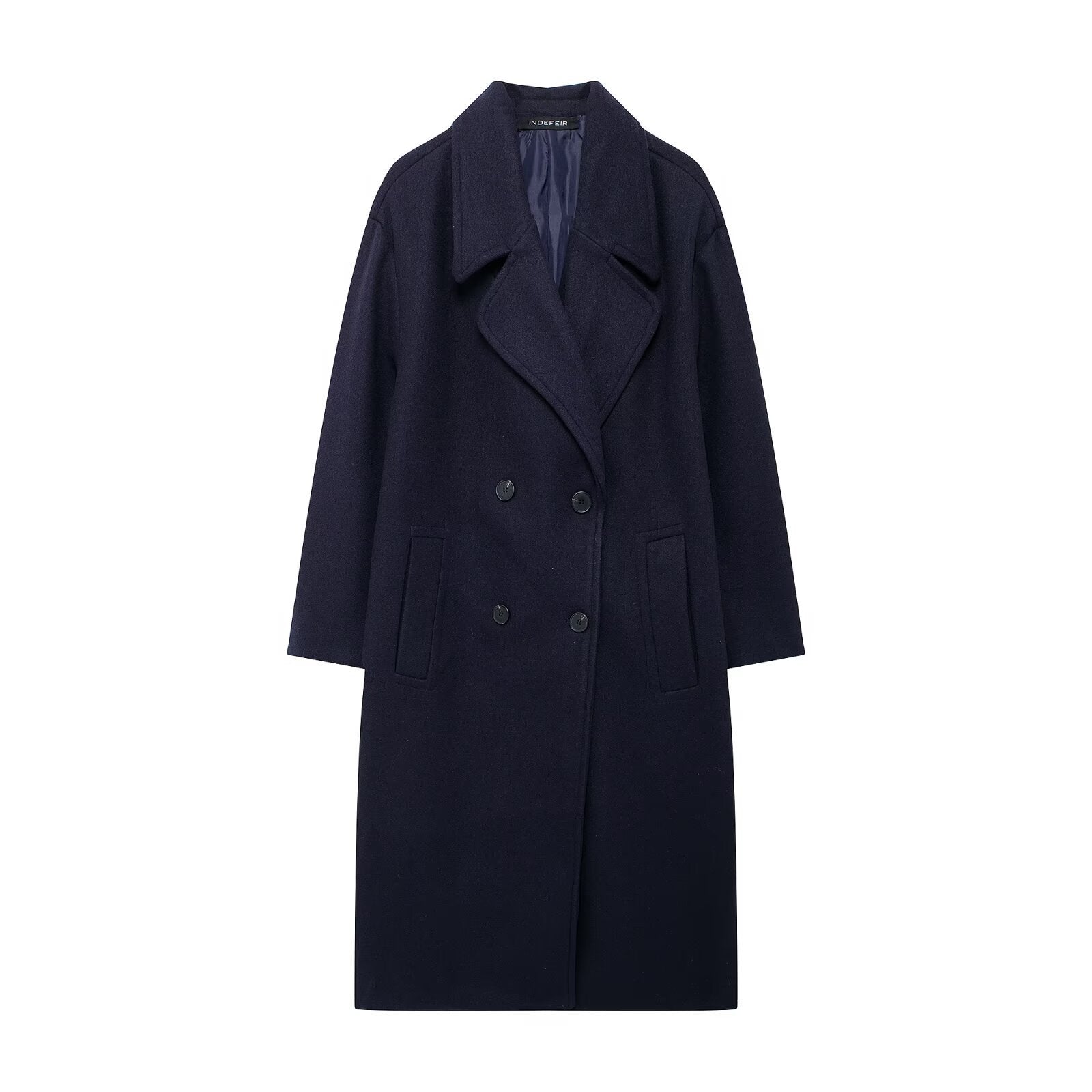 Women's Fashion Solid Color Soft Loose Overcoat Coat