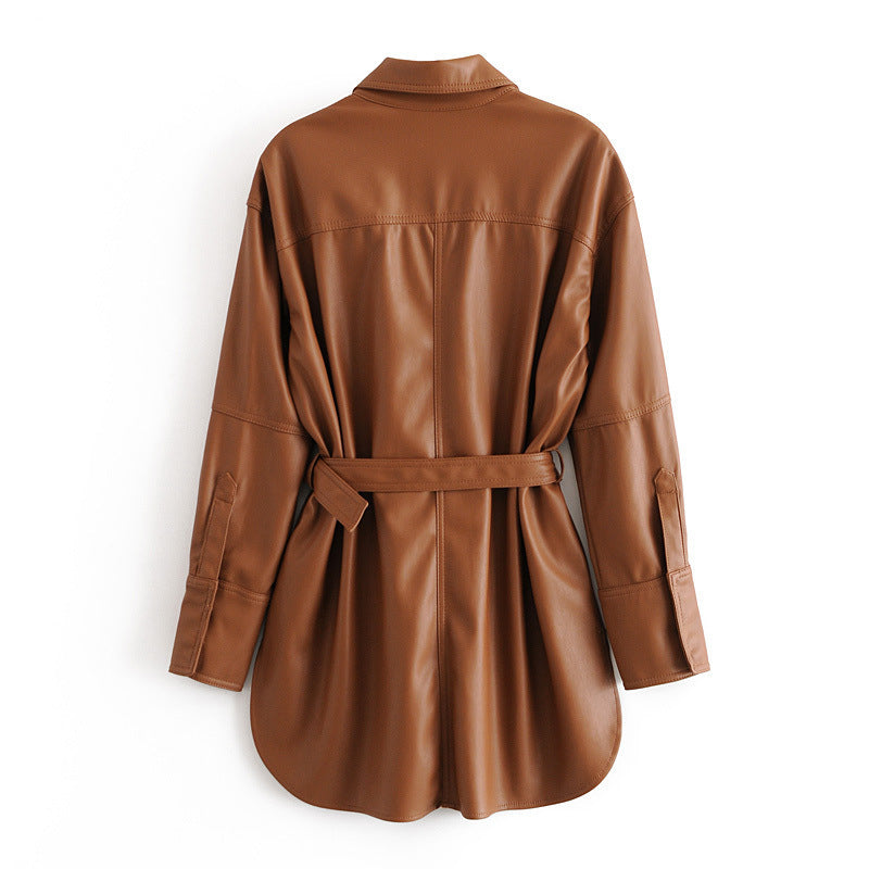 All-match women's leather clothing