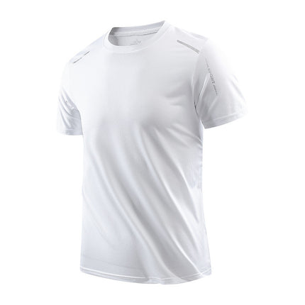 Summer Men's T-shirt Ice Silk Quick-drying Thin Short Sleeve