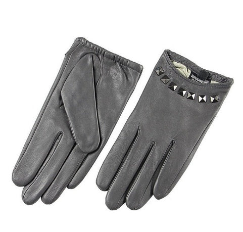 Ladies spring and autumn leather gloves