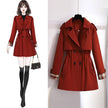 Single Lining cotton Short Trench Coat Loose Temperament Overalls