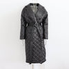 Large Medium Length Lingge Fashionable Cotton Padded Jacket For Women