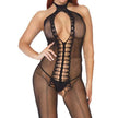 Sexy Lingerie Sexy Deep V Hollow One-piece Net