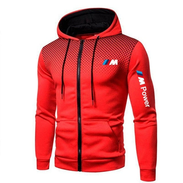 Cotton Zip Sweatshirt Sportswear Casual Style Outdoor Jacket