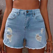 European And American Fashion Wash High Waist Jeans Women's Summer New Slim Wear Casual Short Shorts