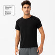 Men's Loose Running Quick Drying Clothes Round Neck T-shirt Sweat-absorbent Breathable Fitness Sports Casual Short Sleeve Clothes