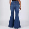 Autumn And Winter New Ladies Mid Waist Slim Jeans