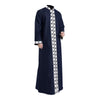 Muslim Long Sleeved Solid Color Casual Robe