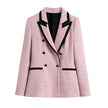 European And American Style Hot Girl Texture Double-breasted Casual Suit Jacket Women